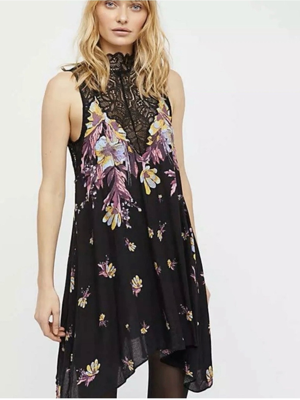Intimately Free People Mini Slip Dress Women S Floral Lace Whimsygoth Fairy